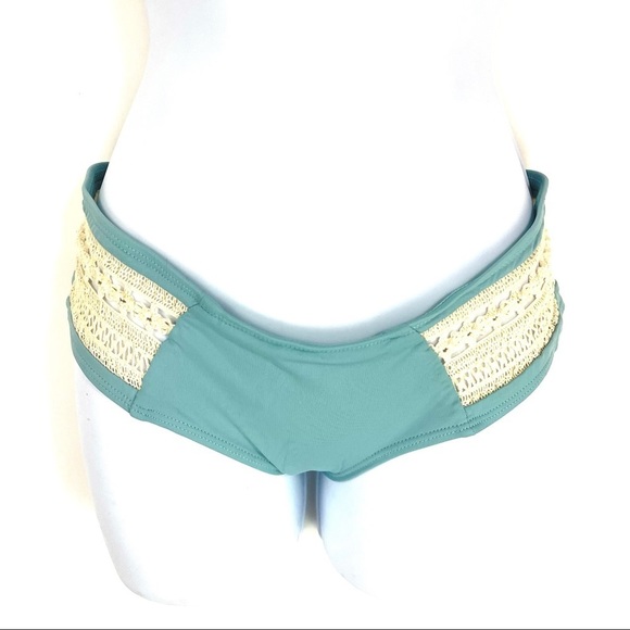 L*Space Women’s Blue Green Bikini Bottoms - Picture 3 of 9